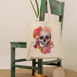 Calavera flores multicolor.