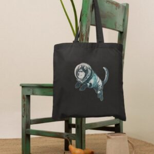 Perro husky astronauta.