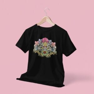 Calavera vintage flores.