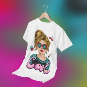 Chica pop fucsia.