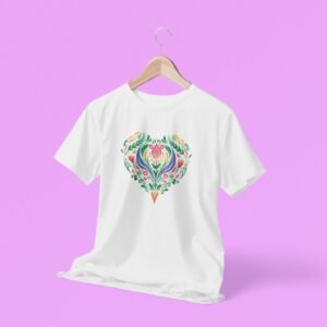 Corazón floral.