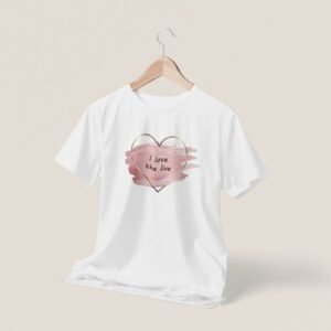 Corazón sombras rosas.