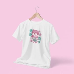 Anime chica floral.