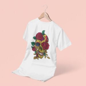 Calavera con rosas.